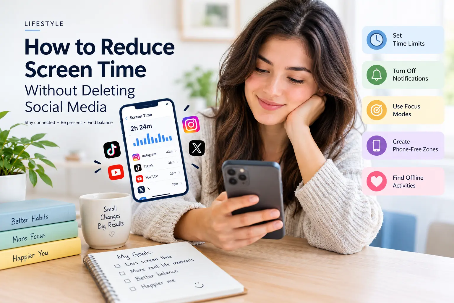 How to Reduce Screen Time Without Deleting Social Media